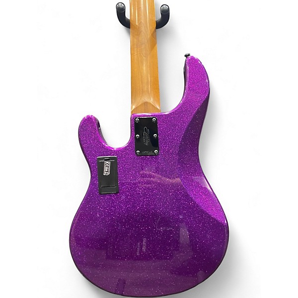 Used Sterling by Music Man StingRay RAY35 Purple Sparkle Electric Bass Guitar