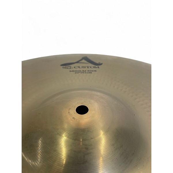 Used Zildjian 20in A Custom Medium Ride Cymbal