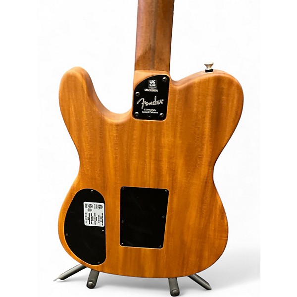 Used Fender American Acoustasonic Telecaster 2 Tone Sunburst Acoustic Electric Guitar