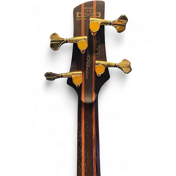 Used Ibanez SR1300 Natural Electric Bass Guitar