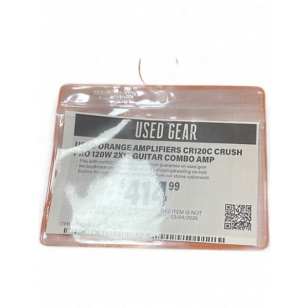 Used Orange Amplifiers CR120C Crush Pro 120W 2x12 Guitar Combo Amp