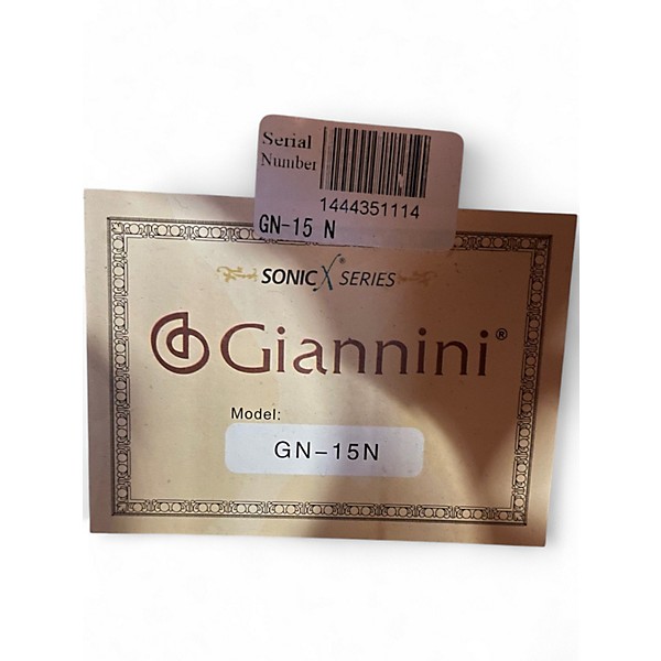 Used Giannini GN-15N Natural Classical Acoustic Guitar