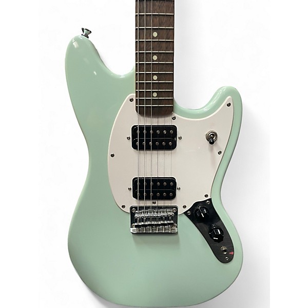 Used Squier MUSTANG HH Surf Green Solid Body Electric Guitar