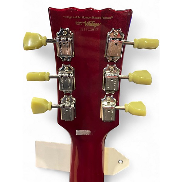 Used Vintage Vs6v Red Solid Body Electric Guitar