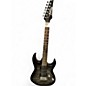 Used Ibanez GRX70QA Black and Silver Solid Body Electric Guitar