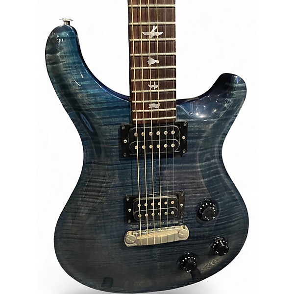 Used PRS Custom 24 10 Top Royal Blue Solid Body Electric Guitar