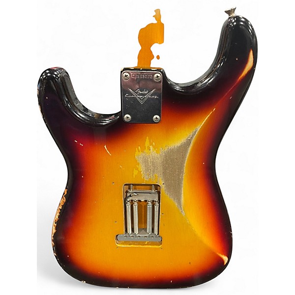 Used Fender 59 STRATOCASTER HVY RELIC 2 Tone Sunburst Solid Body Electric Guitar