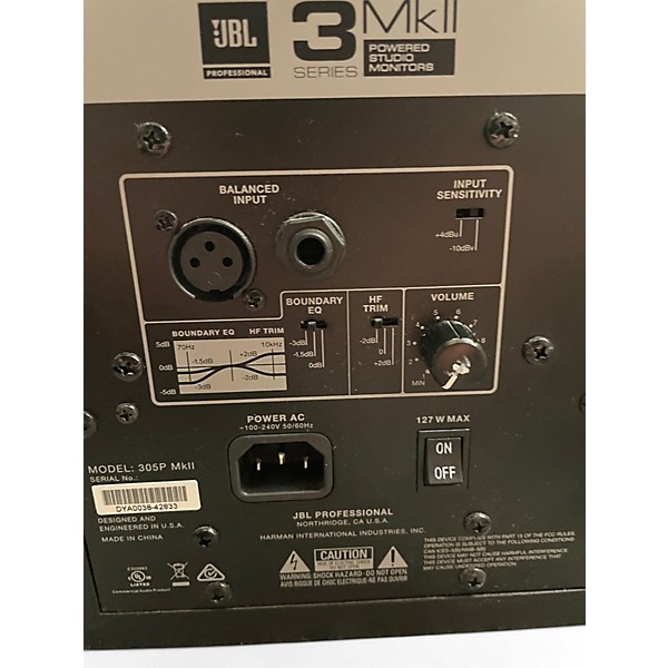Used JBL 305P MKII pair Powered Monitor