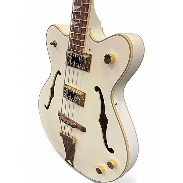 Used Eastwood CLASSIC 4 White Electric Bass Guitar