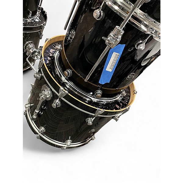 Used DW 4 Piece Performance Series BLACK MIRA Drum Kit