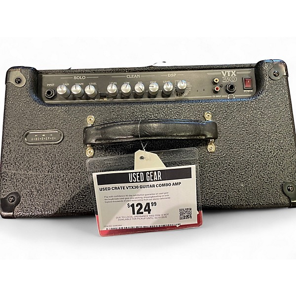 Used Crate VTX30 Guitar Combo Amp