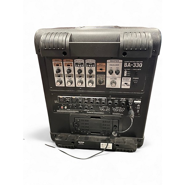 Used Roland BA330 Stereo Portable Amplifier Powered Speaker