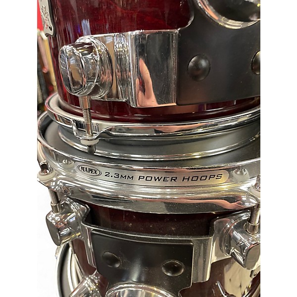 Used Mapex 7 Piece SATURN SERIES Cherry Drum Kit