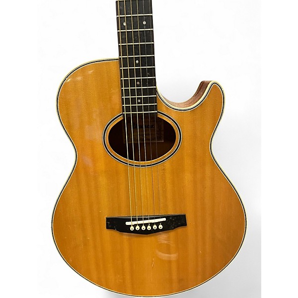 Vintage 1983 Ibanez AE400 Natural Acoustic Electric Guitar