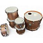 Used 1998 Yamaha 6 Piece Maple Custom Absolute Pink Champagne Drum Kit thumbnail