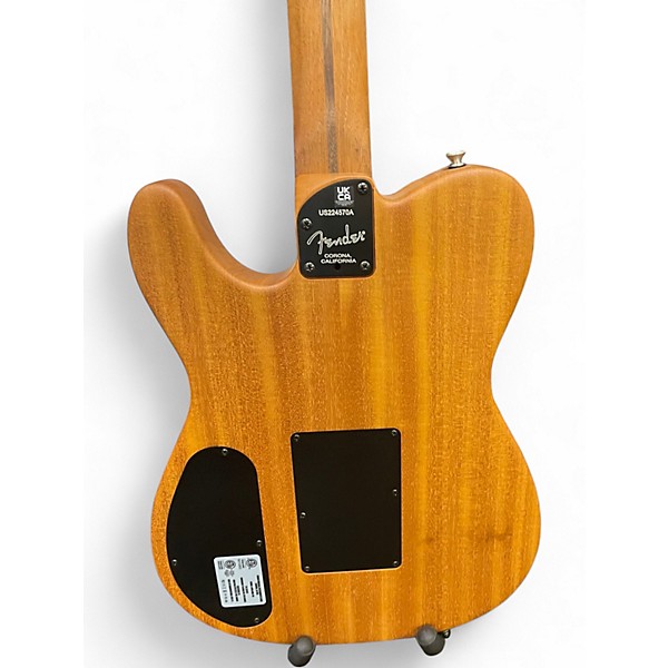Used Fender American Acoustasonic Telecaster Natural Acoustic Electric Guitar