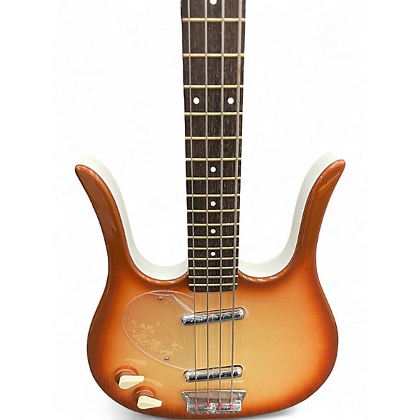 Used Danelectro LONGHORN Antigua Electric Bass Guitar