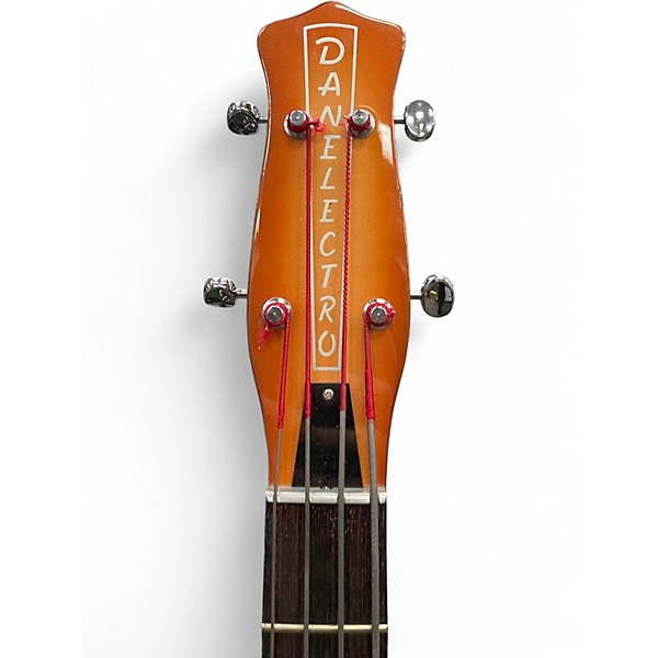 Used Danelectro LONGHORN Antigua Electric Bass Guitar