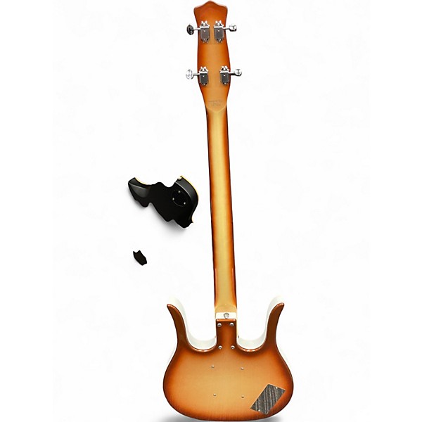 Used Danelectro LONGHORN Antigua Electric Bass Guitar