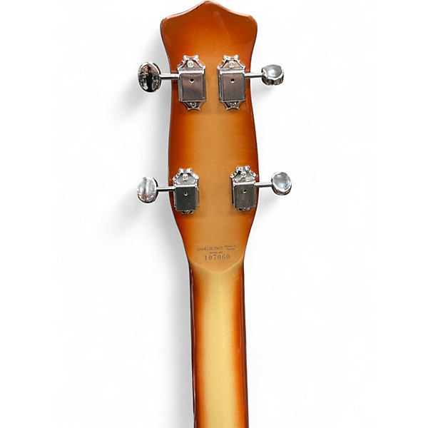 Used Danelectro LONGHORN Antigua Electric Bass Guitar