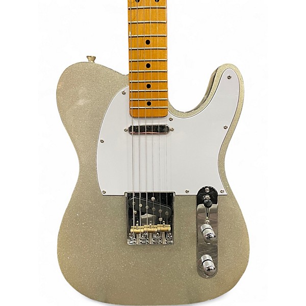 Used Welsh Guitars guitar Silver Sparkle Solid Body Electric Guitar