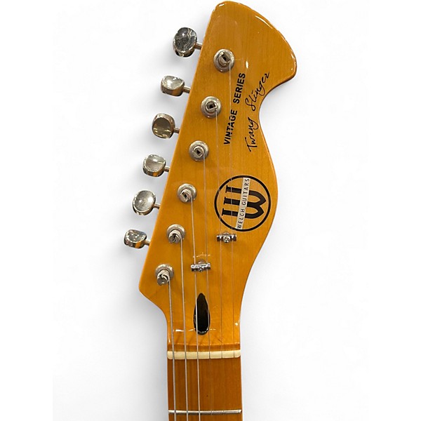 Used Welsh Guitars guitar Silver Sparkle Solid Body Electric Guitar