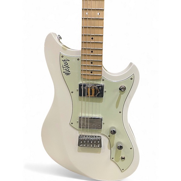 Used Cave And Canary Meteor Alpine White Solid Body Electric Guitar