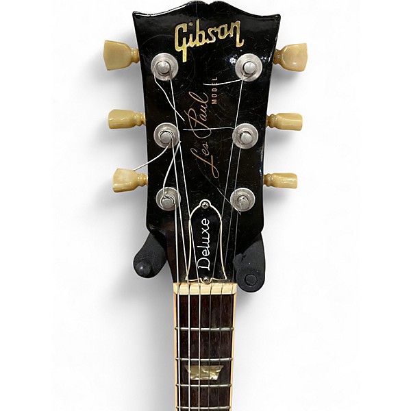 Vintage 1975 Gibson Les Paul Deluxe Gold Top Solid Body Electric Guitar