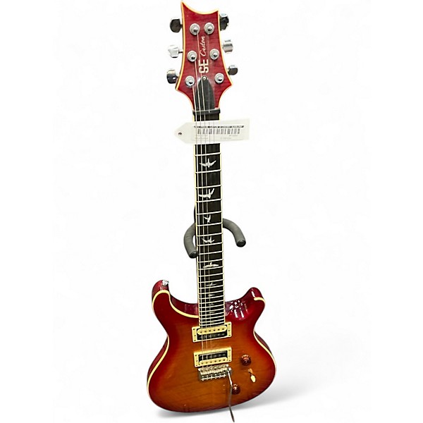 Used PRS SE Custom 24 Cherry Sunburst Solid Body Electric Guitar