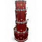 Used Ludwig 4 Piece Centennial Red Sparkle Drum Kit thumbnail