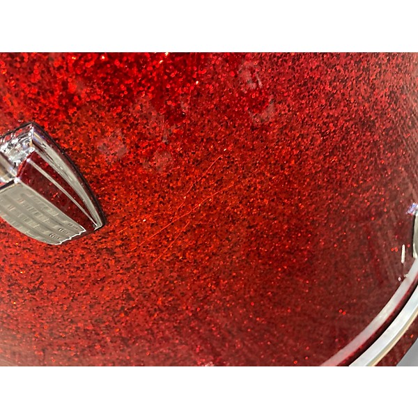 Used Ludwig 4 Piece Centennial Red Sparkle Drum Kit