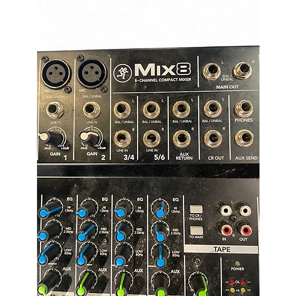 Used Mackie Mix8 Unpowered Mixer