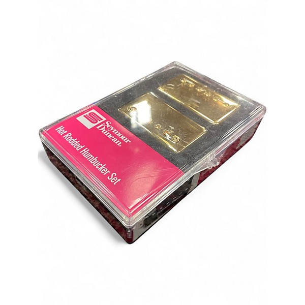 Used Seymour Duncan Hot Rodded Humbucker Set - Gold Humbucker Electric Guitar Pickup