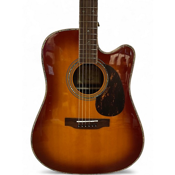 Used Zager ZAD900CE Tobacco Sunburst Acoustic Electric Guitar