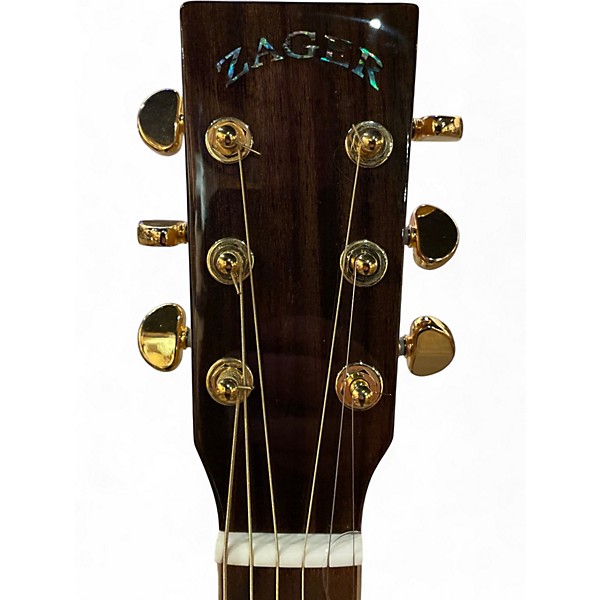 Used Zager ZAD900CE Tobacco Sunburst Acoustic Electric Guitar