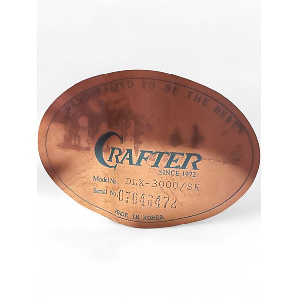 Used Crafter Guitars DLX-3000 SK Natural Acoustic Guitar