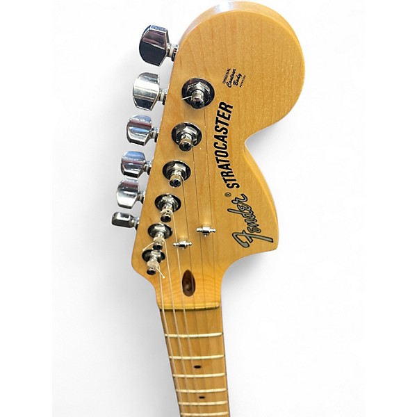 Used Fender American Performer Stratocaster HSS Black Solid Body Electric Guitar