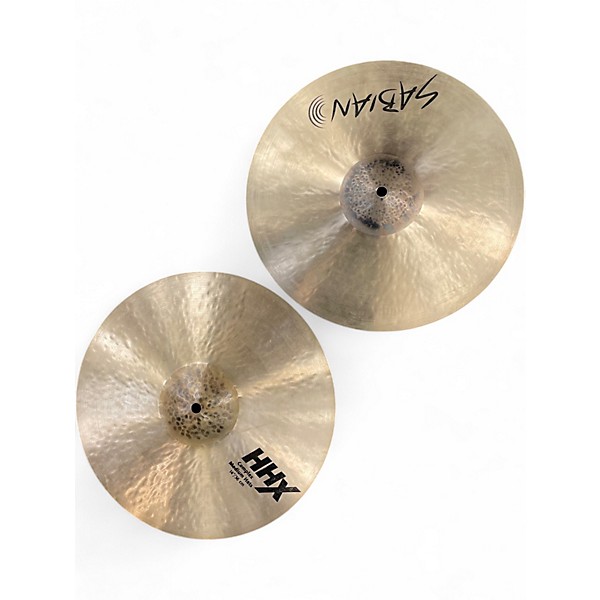 Used SABIAN 14in HHX Complex Medium HI Hats Pair Cymbal