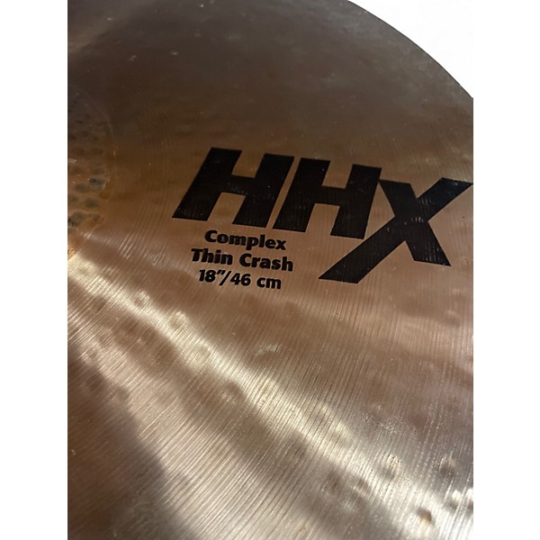 Used SABIAN 18in HHX Complex Thin Crash Cymbal