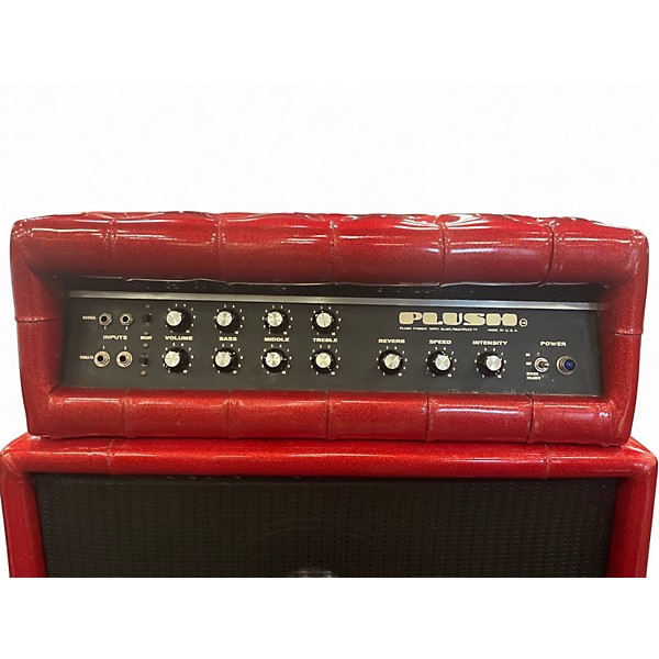 Vintage 1970s Plush P1000S head & 2x15 cab Tube Guitar Amp Head