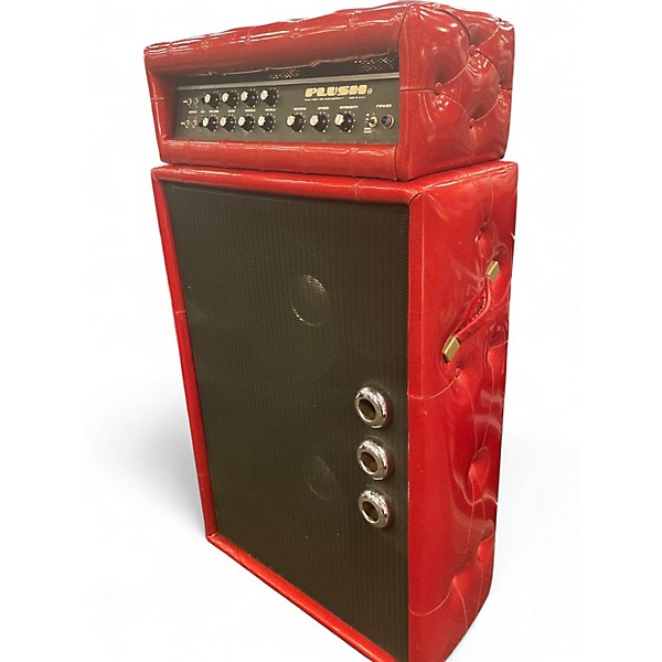 Vintage 1970s Plush P1000S head & 2x15 cab Tube Guitar Amp Head