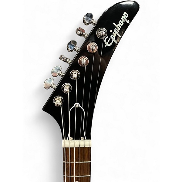 Used Epiphone Explorer Black Solid Body Electric Guitar