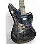 Used Squier AFFINITY SERIES JAGUAR  Metallic Black Solid Body Electric Guitar