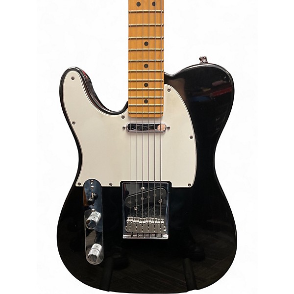 Used 1990s Fender American Standard Telecaster Left Handed Black Electric Guitar