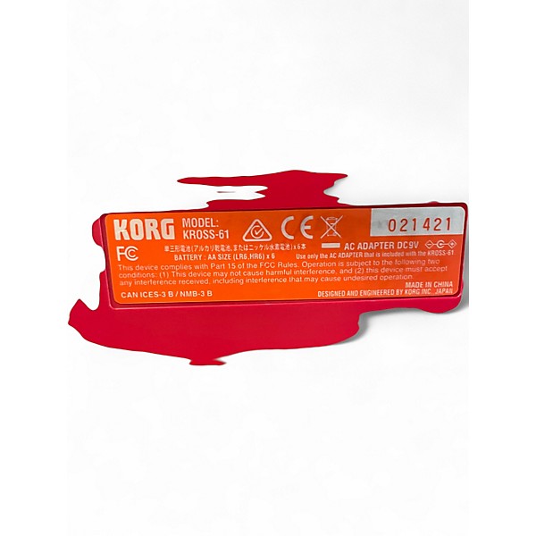 Used KORG Kross 61 Key Keyboard Workstation