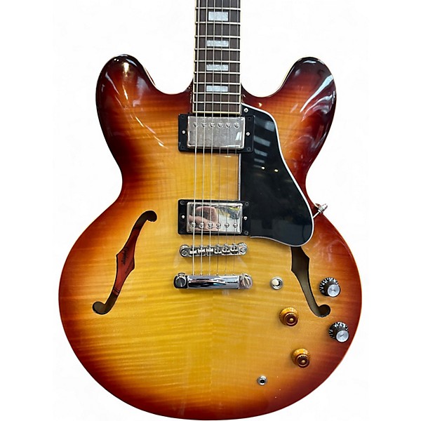 Used Epiphone ES335 FIGURED 3 Tone Sunburst Hollow Body Electric Guitar