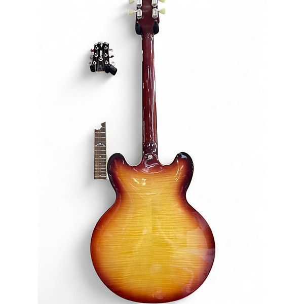Used Epiphone ES335 FIGURED 3 Tone Sunburst Hollow Body Electric Guitar