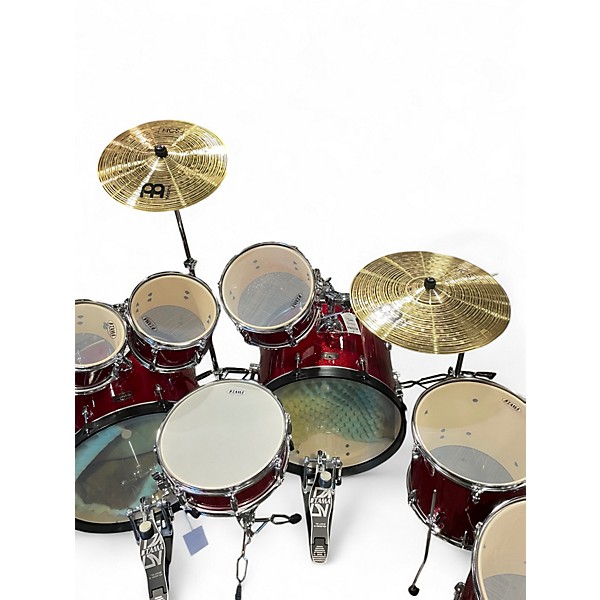 Used TAMA 8 Piece Imperialstar CANDY APPLE MIST Drum Kit