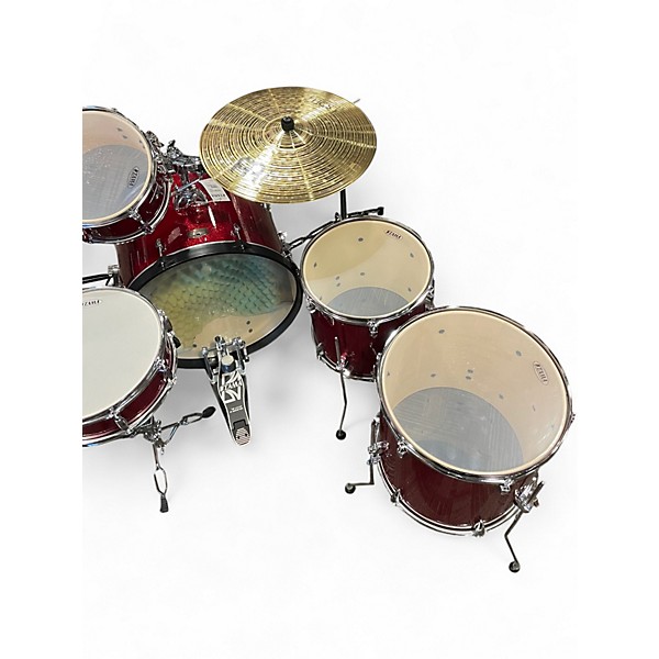 Used TAMA 8 Piece Imperialstar CANDY APPLE MIST Drum Kit