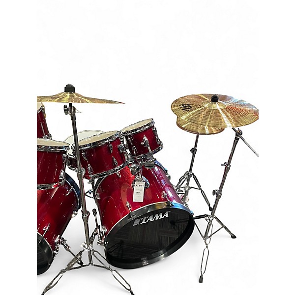 Used TAMA 8 Piece Imperialstar CANDY APPLE MIST Drum Kit